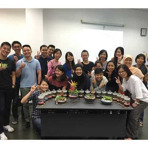 EcoPonics Corporate Terrarium Workshop | Ecoponics Singapore | September, 2023 EcoPonics Corporate Terrarium Workshop
