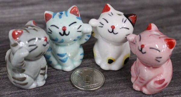 Cat Porcelain Figurines