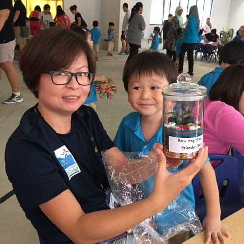 Terrarium Workshop for MOE Kindergarten Parent Child Bonding Day 3 | Ecoponics Singapore | December, 2022