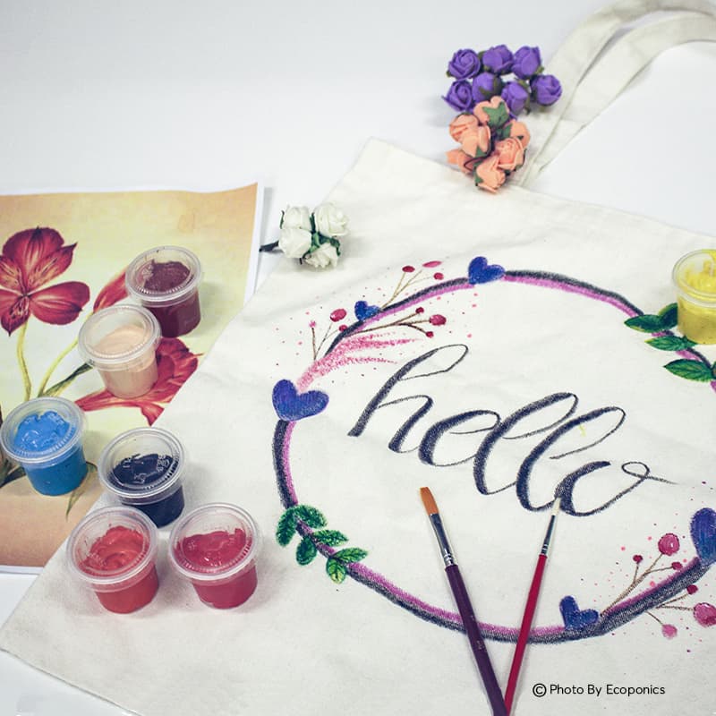 Tote Bag Painting DIY Kit: Stay Home Experience Kit