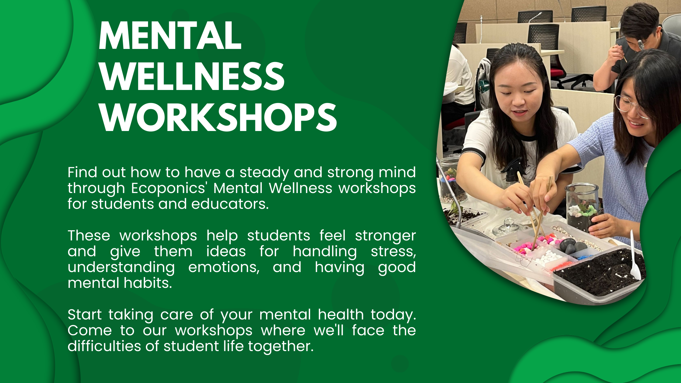 Mental Wellness Workshops - Mental Wellness Workshops - Ecoponics Singapore - 2025 Mental Wellness Workshops - Mental Wellness Workshops - Ecoponics Singapore - 2025